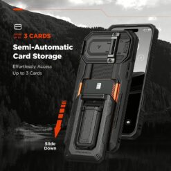 VRS รุ่น D-Wallet Origin - เคส iPhone 16 Pro Max - สี Black