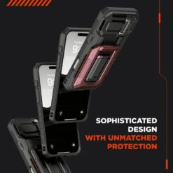 VRS รุ่น D-Wallet Origin - เคส iPhone 16 Pro Max - สี Black
