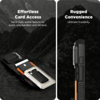 VRS รุ่น D-Wallet Origin - เคส iPhone 16 Pro Max - สี Black
