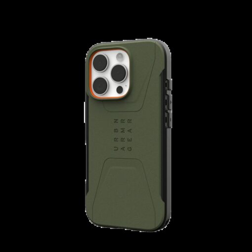 UAG รุ่น Civilian Magsafe - เคส iPhone 16 Pro - สี Olive Drab - Image 3
