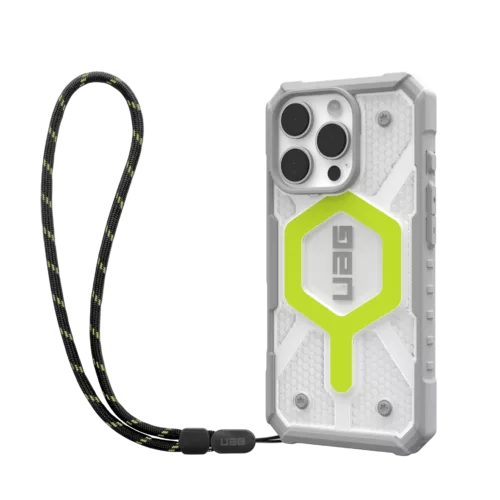 UAG รุ่น Pathfinder Clear Magsafe Bundle - เคส iPhone 16 Pro Max - สี Active Neon/Lanyard