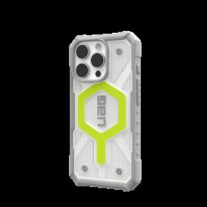 UAG รุ่น Pathfinder Clear Magsafe - เคส iPhone 16 Pro - สี Active Neon