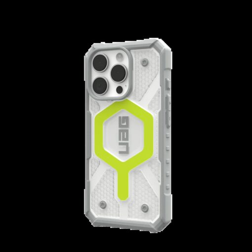 UAG รุ่น Pathfinder Clear Magsafe - เคส iPhone 16 Pro - สี Active Neon - Image 3