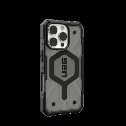UAG รุ่น Pathfinder Clear Magsafe - เคส iPhone 16 Pro - สี Ash - Image 4