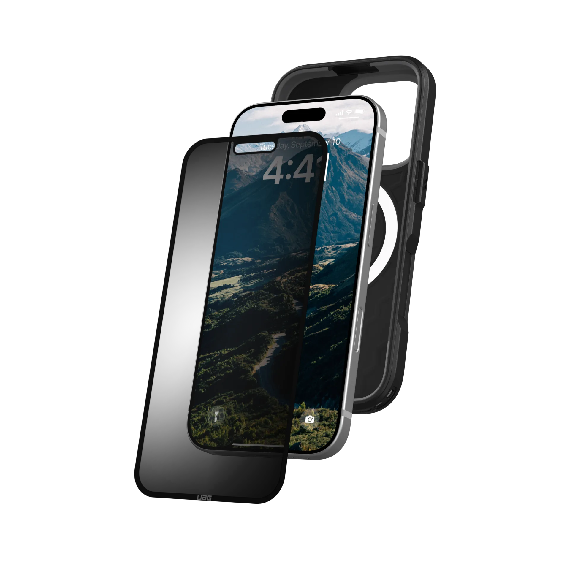 UAG รุ่น Removable Privacy Eco - ฟิล์ม iPhone 16 - สี Clear