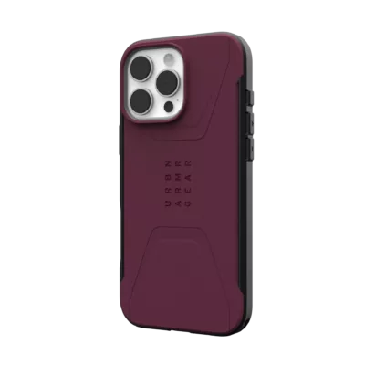UAG รุ่น Civilian Magsafe - เคส iPhone 16 Pro - สี Bordeaux