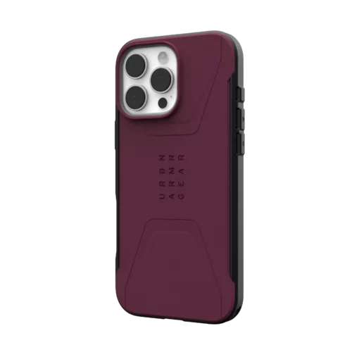 UAG รุ่น Civilian Magsafe - เคส iPhone 16 Pro Max - สี Bordeaux