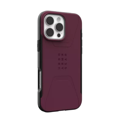 UAG รุ่น Civilian Magsafe - เคส iPhone 16 Pro - สี Bordeaux