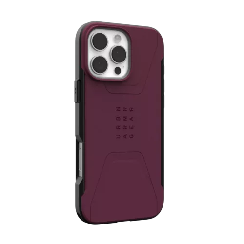 UAG รุ่น Civilian Magsafe - เคส iPhone 16 Pro Max - สี Bordeaux