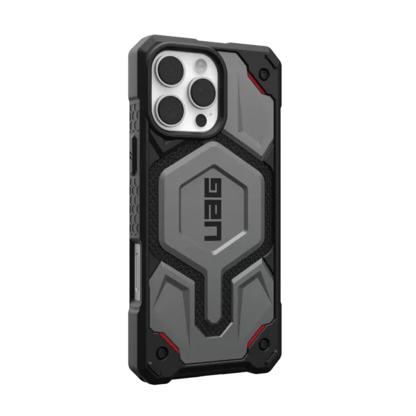 UAG รุ่น Monarch Pro - เคส iPhone 16 Pro Max - สี Kevlar Silver
