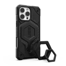 UAG รุ่น Monarch Pro Bundle - เคส iPhone 16 Pro Max - สี Carbon Fiber/Black Stand