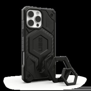 UAG รุ่น Monarch Pro Bundle - เคส iPhone 16 Pro Max - สี Carbon Fiber/Black Stand