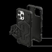 UAG รุ่น Monarch Pro Bundle - เคส iPhone 16 Pro Max - สี Carbon Fiber/Black Stand