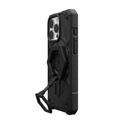 UAG รุ่น Monarch Pro Bundle - เคส iPhone 16 Pro Max - สี Carbon Fiber/Black Stand