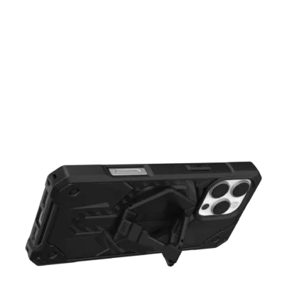 UAG รุ่น Monarch Pro Bundle - เคส iPhone 16 Pro Max - สี Carbon Fiber/Black Stand