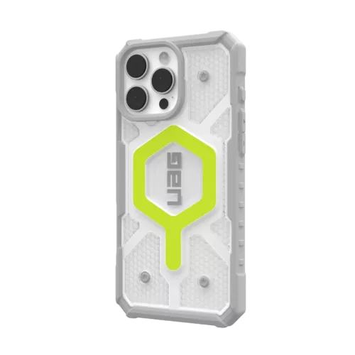 UAG รุ่น Pathfinder Clear Magsafe - เคส iPhone 16 Pro Max - สี Active Neon