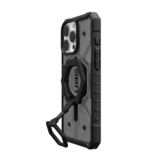 UAG รุ่น Pathfinder Clear Magsafe Bundle - เคส iPhone 16 Pro Max - สี Ash/Black Stand