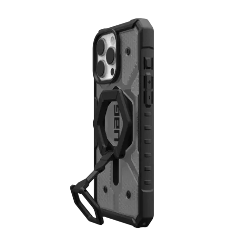 UAG รุ่น Pathfinder Clear Magsafe Bundle - เคส iPhone 16 Pro Max - สี Ash/Black Stand