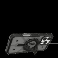 UAG รุ่น Pathfinder Clear Magsafe Bundle - เคส iPhone 16 Pro Max - สี Ash/Black Stand