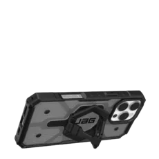 UAG รุ่น Pathfinder Clear Magsafe Bundle - เคส iPhone 16 Pro Max - สี Ash/Black Stand