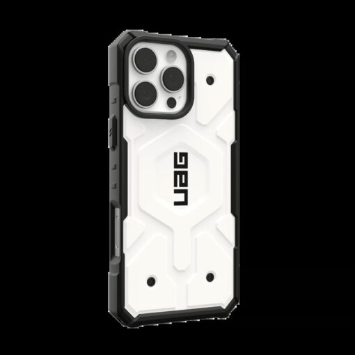 UAG รุ่น Pathfinder Magsafe - เคส iPhone 16 Pro Max - สี White - Image 4
