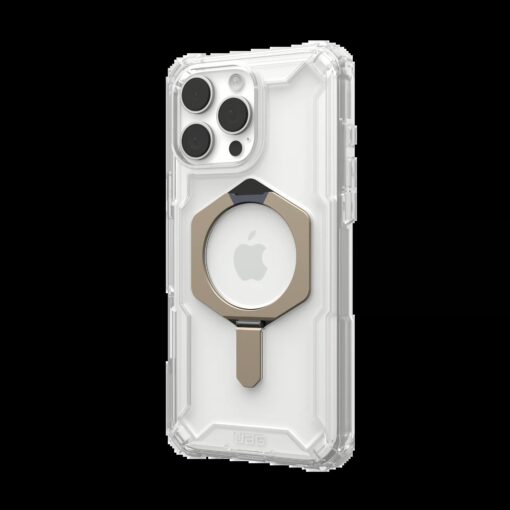 UAG รุ่น Plasma XTE Magsafe - เคส iPhone 16 Pro Max - สี Clear/Titanium - Image 3