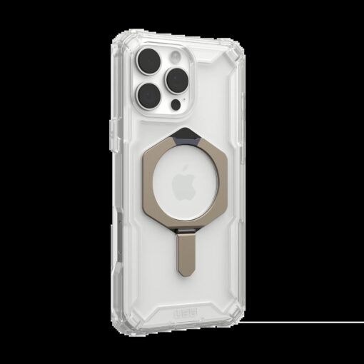 UAG รุ่น Plasma XTE Magsafe - เคส iPhone 16 Pro Max - สี Clear/Titanium - Image 4