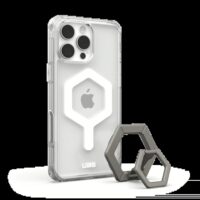 UAG รุ่น Plyo Magsafe Bundel - เคส iPhone 16 Pro Max - สี Ice White/Titanium Stand