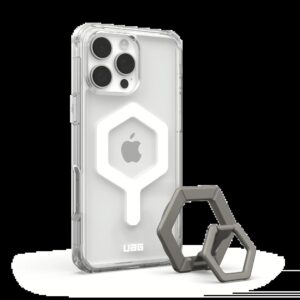 UAG รุ่น Plyo Magsafe Bundel - เคส iPhone 16 Pro Max - สี Ice White/Titanium Stand 7 UAG รุ่น Plyo Magsafe Bundel - เคส iPhone 16 Pro Max - สี Ice White/Titanium Stand