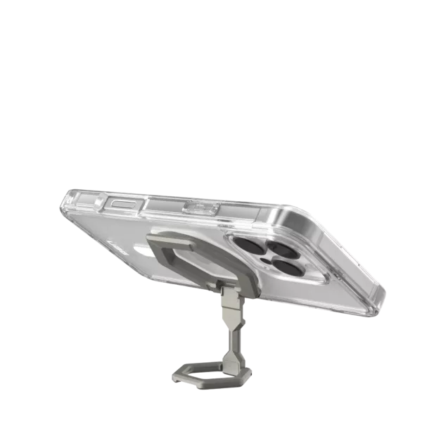 UAG รุ่น Plyo Magsafe Bundel - เคส iPhone 16 Pro Max - สี Ice White/Titanium Stand