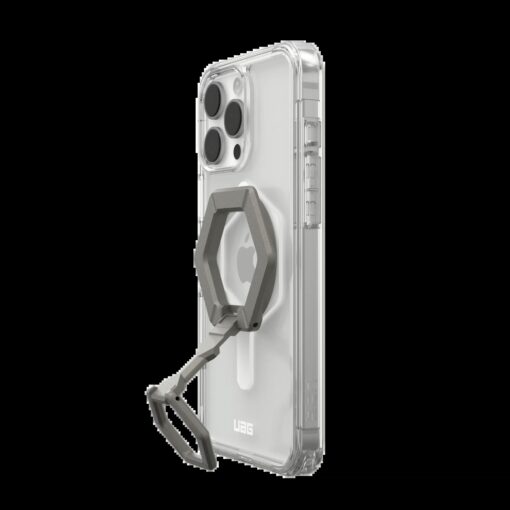 UAG รุ่น Plyo Magsafe Bundel - เคส iPhone 16 Pro Max - สี Ice White/Titanium Stand - Image 5