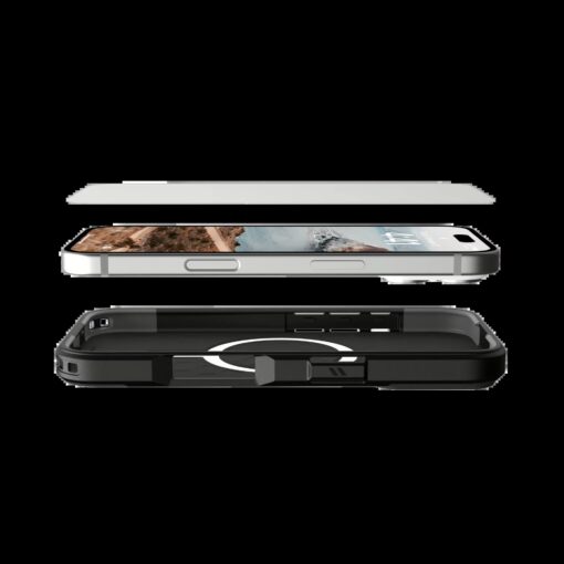 UAG รุ่น Glass Shield - ฟิล์มกระจก iPhone 16 Pro Max - สี Clear - Image 4