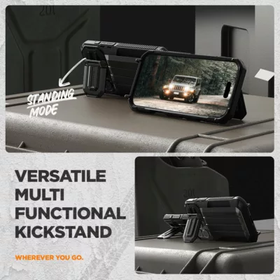 VRS รุ่น Damda Glide Ultimate - เคส iPhone 16 Pro Max - สี Black