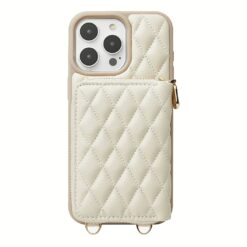 Custype รุ่น ZipPouch Classic Wallet Phone Case - เคส iPhone 16 Pro Max - สี Classic Argyle Beige