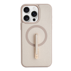 Custype รุ่น Magnetic Wireless Charging Phone Case with Single Pole stand - เคส iPhone 16 Pro Max - สี Beige