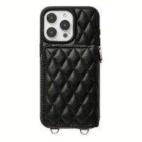 Custype รุ่น ZipPouch Classic Wallet Phone Case - เคส iPhone 16 Pro - สี Classic Argyle Black