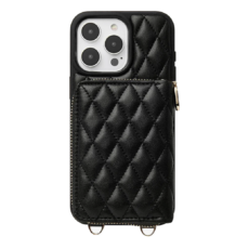 Custype รุ่น ZipPouch Classic Wallet Phone Case - เคส iPhone 16 Pro Max - สี Classic Argyle Black