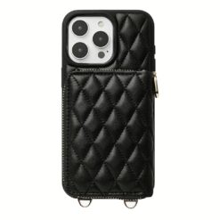 Custype รุ่น ZipPouch Classic Wallet Phone Case - เคส iPhone 16 Pro Max - สี Classic Argyle Black