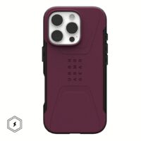 UAG รุ่น Civilian Magsafe - เคส iPhone 16 Pro Max - สี Bordeaux