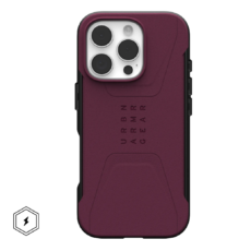 UAG รุ่น Civilian Magsafe - เคส iPhone 16 Pro Max - สี Bordeaux