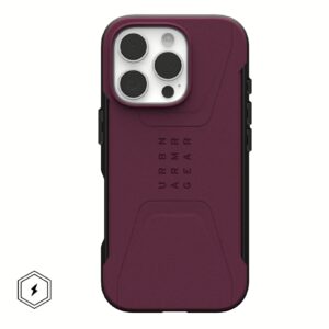 UAG รุ่น Civilian Magsafe - เคส iPhone 16 Pro Max - สี Bordeaux