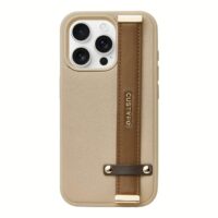 Custype รุ่น StandEase- Wrist Stand Phone Case - เคส iPhone 16 Pro - สี Brown