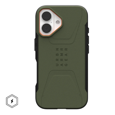 UAG รุ่น Civilian Magsafe - เคส iPhone 16 - สี Olive Drab