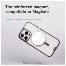 Hoda รุ่น Glass Case Crystal Pro with Magsafe - เคส iPhone 16 Pro Max - สี Clear