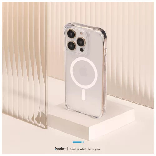 Hoda รุ่น Glass Case Crystal Pro with Magsafe - เคส iPhone 16 Pro Max - สี Clear