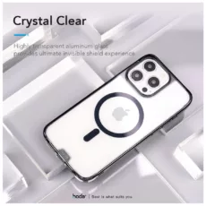 Hoda รุ่น Glass Case Crystal Pro with Magsafe - เคส iPhone 16 Pro Max - สี Clear