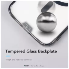 Hoda รุ่น Glass Case Crystal Pro with Magsafe - เคส iPhone 16 Pro Max - สี Clear