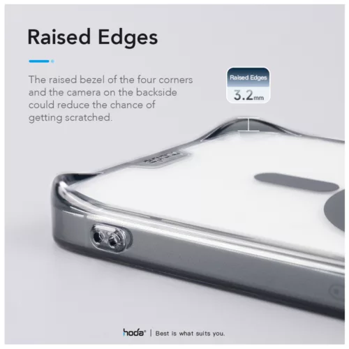 Hoda รุ่น Glass Case Crystal Pro with Magsafe - เคส iPhone 16 Pro Max - สี Clear