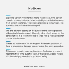Hoda รุ่น Sapphire Lens Protector - กระจกเลนส์กล้อง iPhone 16 Pro / 16 Pro Max