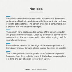 Hoda รุ่น Sapphire Lens Protector - กระจกเลนส์กล้อง iPhone 16 Pro / 16 Pro Max